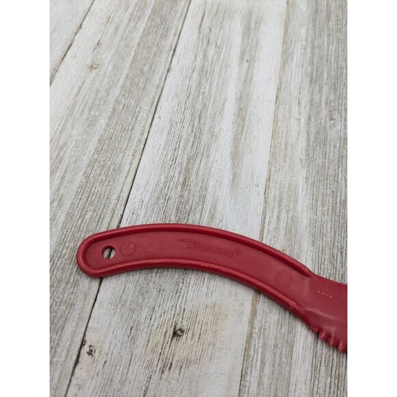 Vintage Tupperware Red Knife 6 1/2" Slicer Sli Saw All Purpose Lifter #46 - Picture 3 of 9